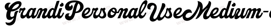 GrandiPersonalUseMedium-eGJp字体转换 GrandiPersonalUseMedium-eGJp字体转换