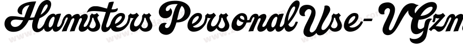 HamstersPersonalUse-VGzme字体转换