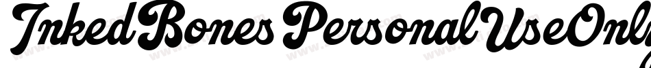 InkedBonesPersonalUseOnly-vmALO字体转换