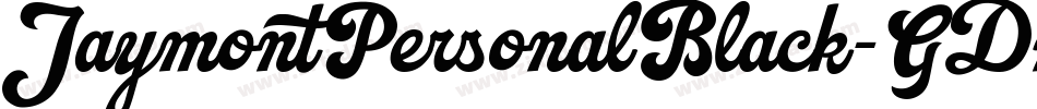 JaymontPersonalBlack-GDmZ字体转换