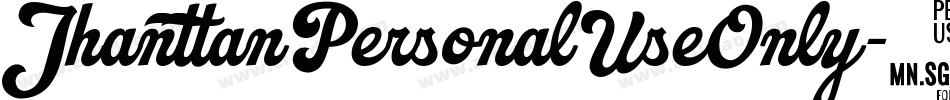 JhanttanPersonalUseOnly-8XJ0字体转换