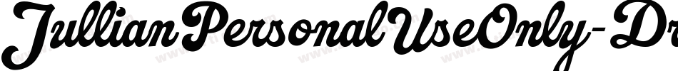 JullianPersonalUseOnly-Dr0d字体转换
