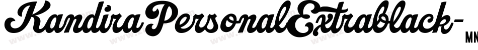 KandiraPersonalExtrablack-9axK字体转换