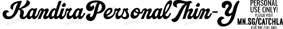 KandiraPersonalThin-Y8oO字体转换