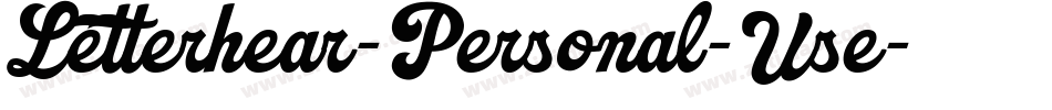 Letterhear-Personal-Use字体转换