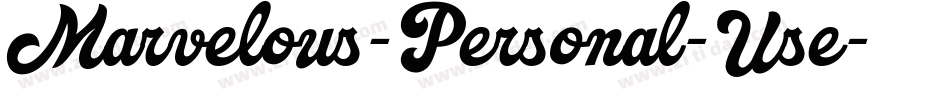 Marvelous-Personal-Use字体转换