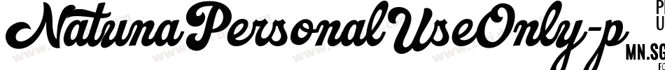 NatunaPersonalUseOnly-p7wWD字体转换