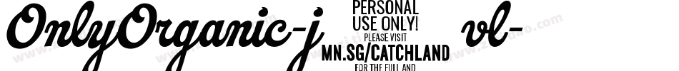 OnlyOrganic-j2vl字体转换