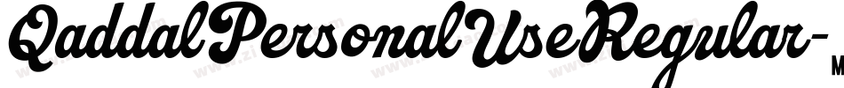 QaddalPersonalUseRegular-4J34字体转换