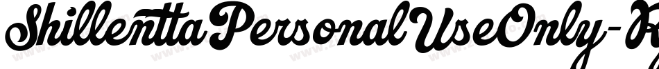 ShillenttaPersonalUseOnly-RpKrv字体转换