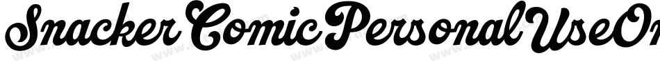 SnackerComicPersonalUseOnly-g3Z5字体转换