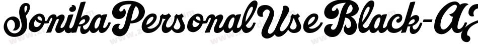 SonikaPersonalUseBlack-AXzg字体转换