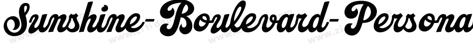 Sunshine-Boulevard-Personal-Use字体转换