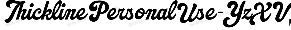 ThicklinePersonalUse-YzXV8字体转换