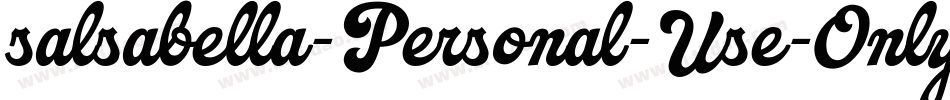salsabella-Personal-Use-Only-2字体转换