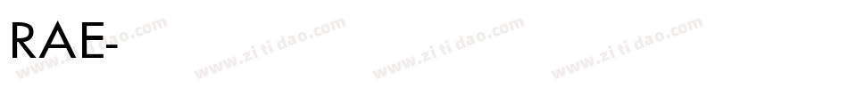 RAE字体转换
