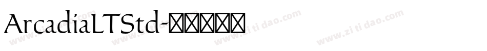 ArcadiaLTStd字体转换