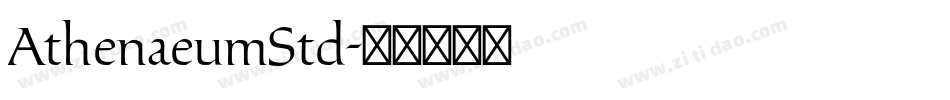 AthenaeumStd字体转换