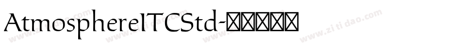 AtmosphereITCStd字体转换