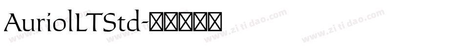 AuriolLTStd字体转换