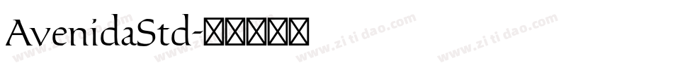 AvenidaStd字体转换