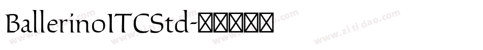 BallerinoITCStd字体转换