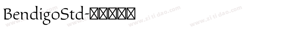 BendigoStd字体转换