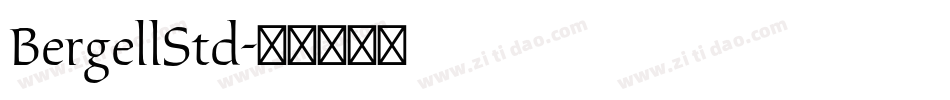 BergellStd字体转换