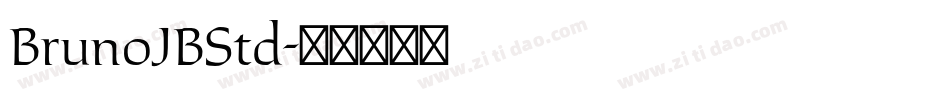 BrunoJBStd字体转换