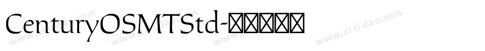 CenturyOSMTStd字体转换