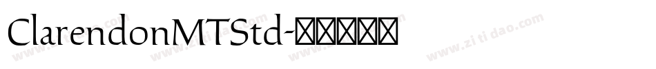ClarendonMTStd字体转换