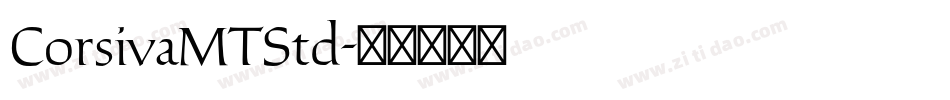 CorsivaMTStd字体转换