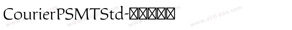 CourierPSMTStd字体转换