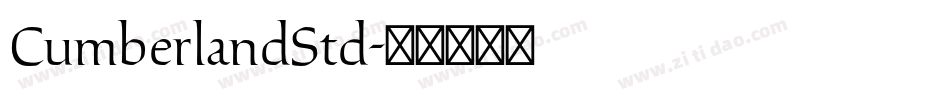 CumberlandStd字体转换