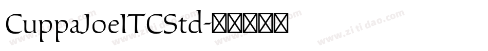 CuppaJoeITCStd字体转换