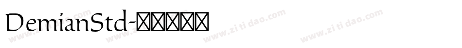 DemianStd字体转换