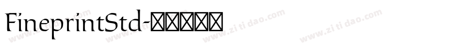 FineprintStd字体转换