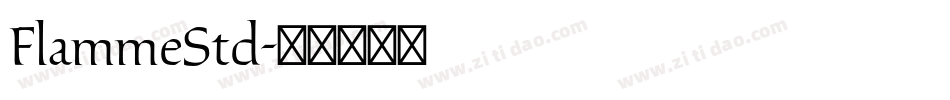 FlammeStd字体转换
