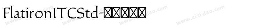 FlatironITCStd字体转换