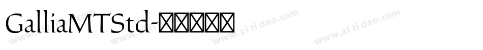 GalliaMTStd字体转换