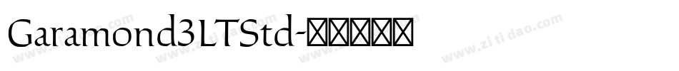 Garamond3LTStd字体转换