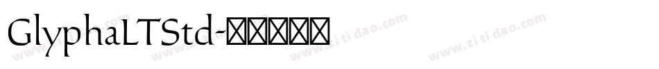 GlyphaLTStd字体转换
