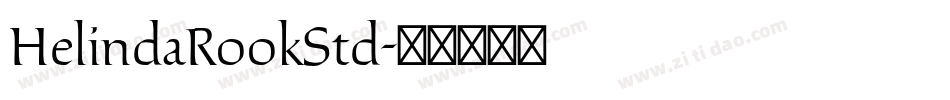 HelindaRookStd字体转换