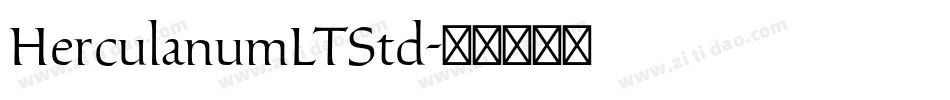 HerculanumLTStd字体转换