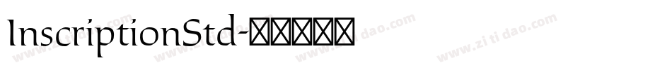 InscriptionStd字体转换