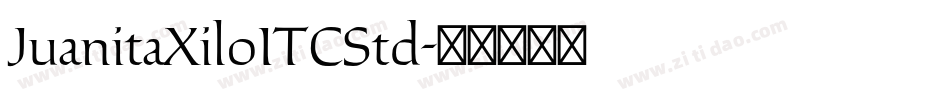 JuanitaXiloITCStd字体转换