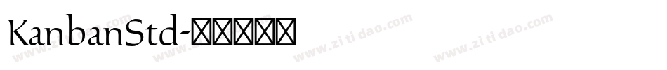 KanbanStd字体转换
