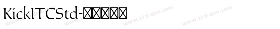 KickITCStd字体转换