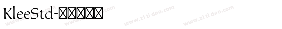 KleeStd字体转换