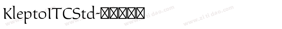 KleptoITCStd字体转换